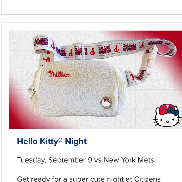 Hello Kitty Cream Fleece Kids Bag - Picture 1 of 1